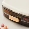 White portable transparent compartments for hand-held lid-opening medicine box Application Scenario